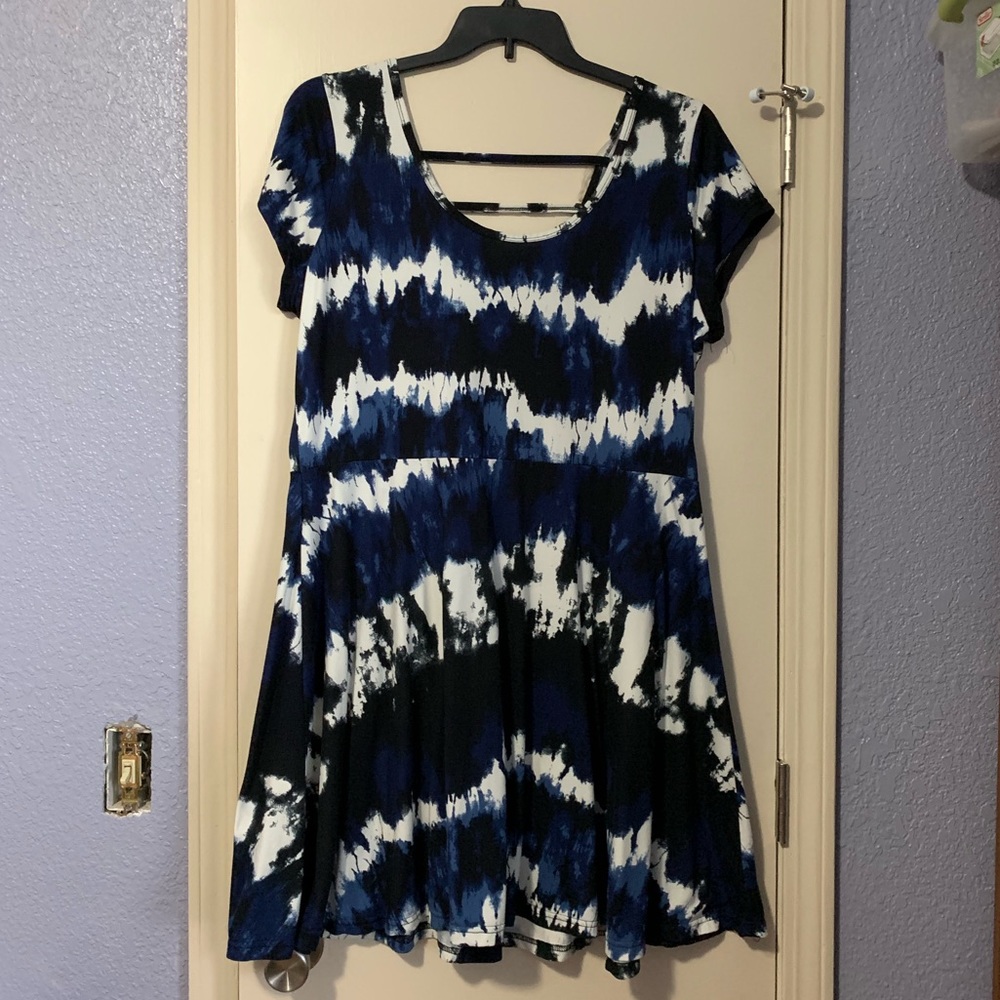 Blue & White Dress